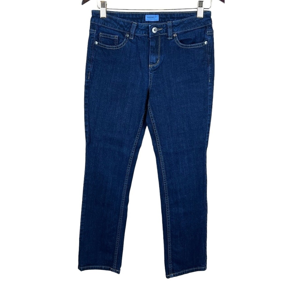 Liz Claiborne Jeans Women's Size 2P Petite Mid Rise‎ Classic Ankle Fit Stretch